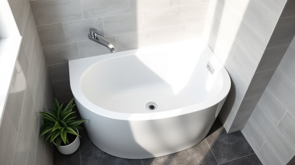 space efficient bathtub integration