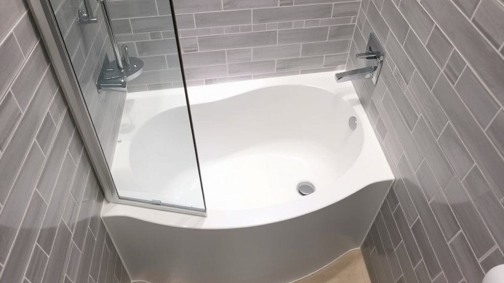 space efficient small bathtubs