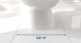 standard toilet rough in