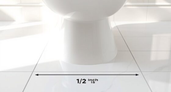 standard toilet rough in