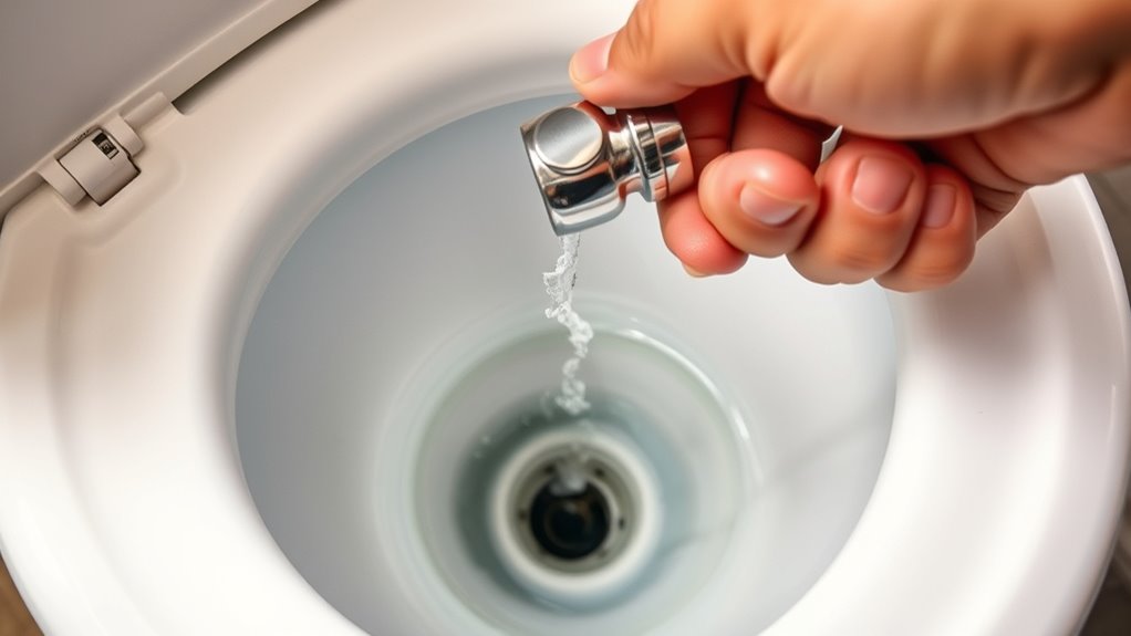 turn off water drain tank