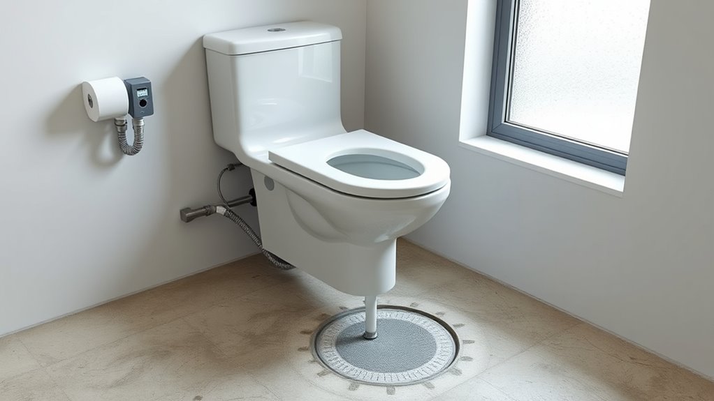 upflush system bathroom advantages