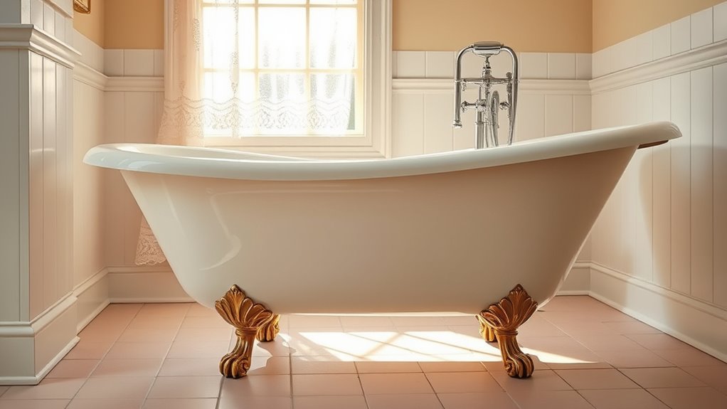 vintage style clawfoot tubs