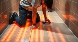 bathroom floor heating installation