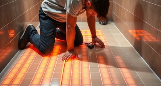bathroom floor heating installation