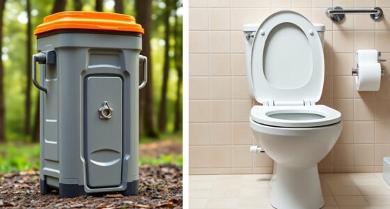 camping vs home toilet