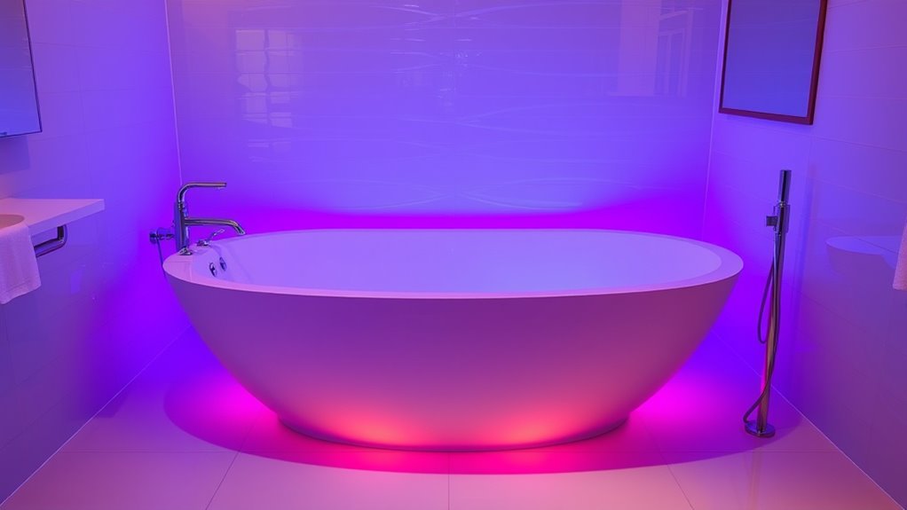 color therapy bathing experience