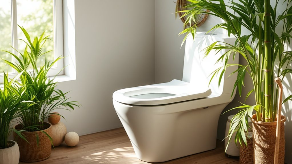eco friendly water saving biodegradable toilets