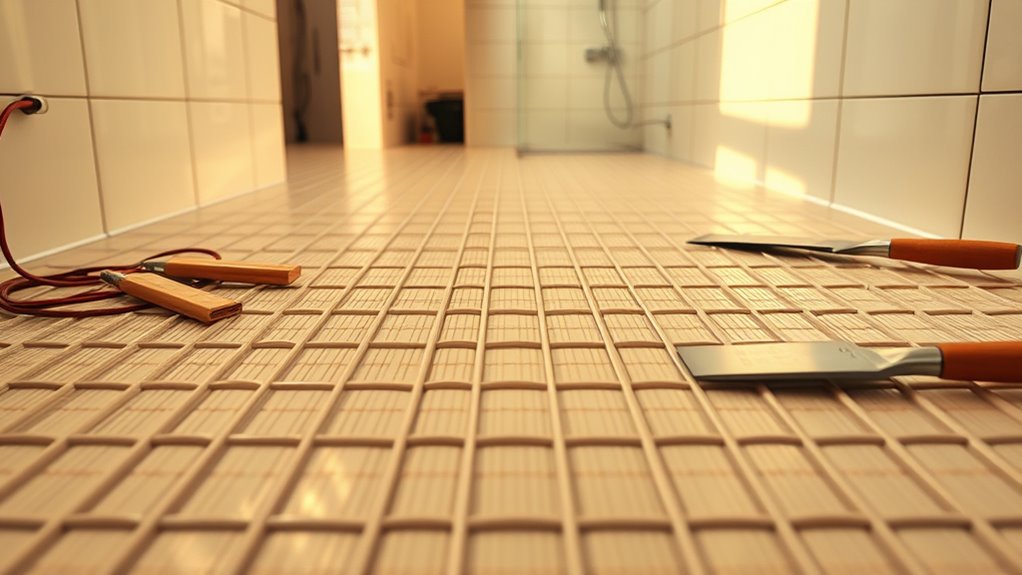 heated bathroom flooring options