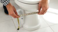 measuring and selecting toilet