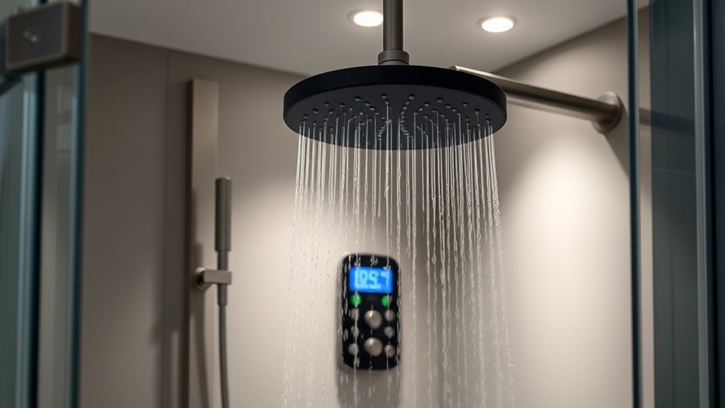 smart water saving showerheads