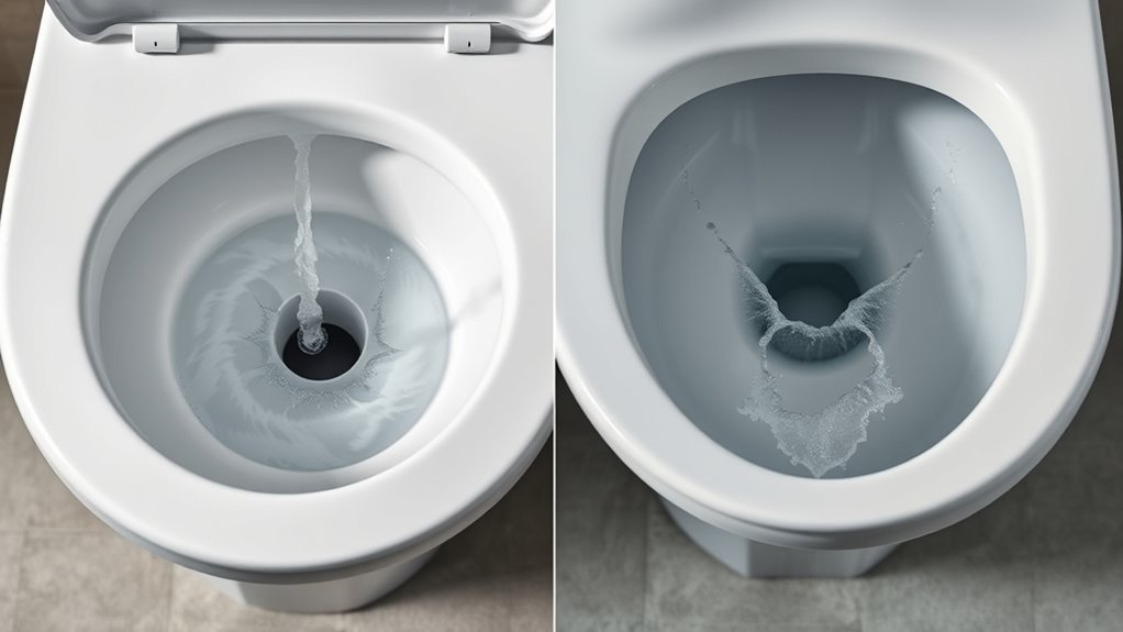 toilet flushing mechanisms comparison