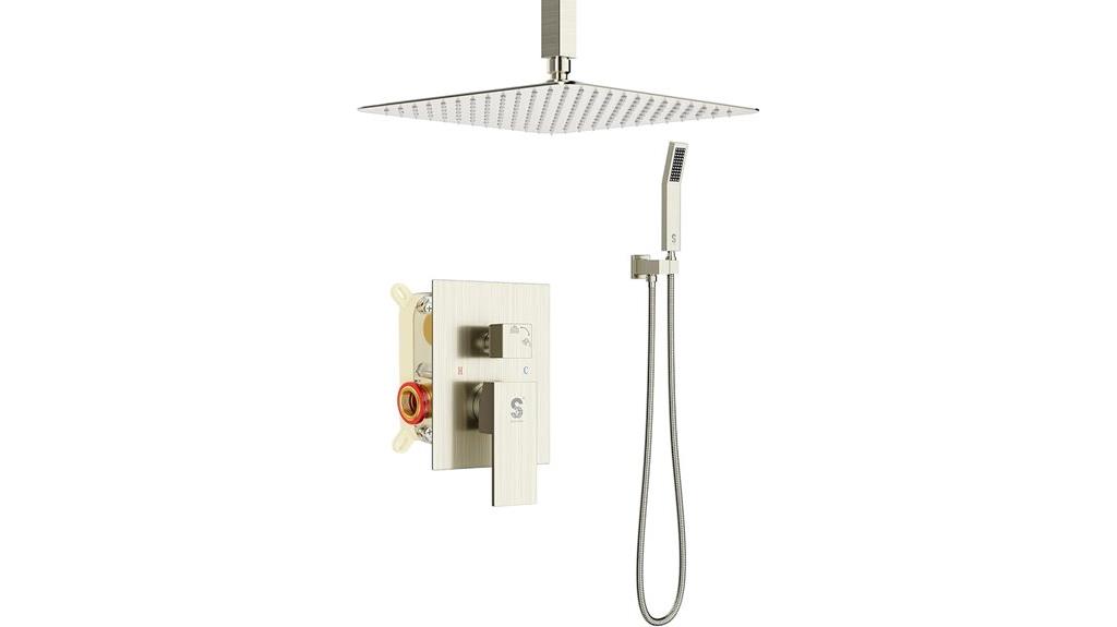 12 inch rain shower system