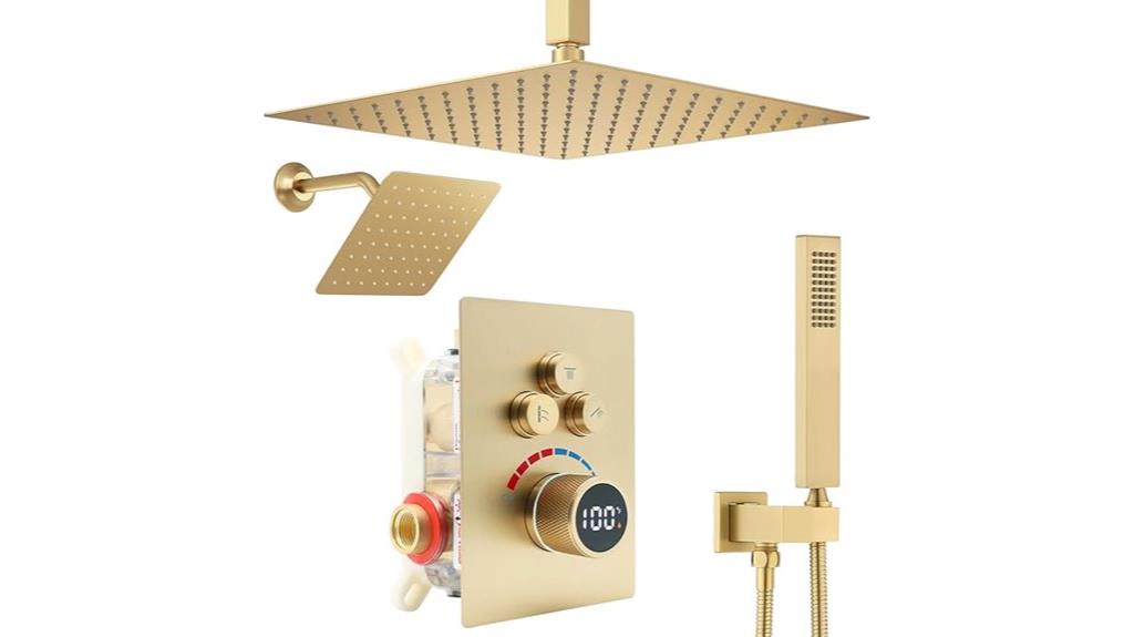 12 inch rainfall shower head