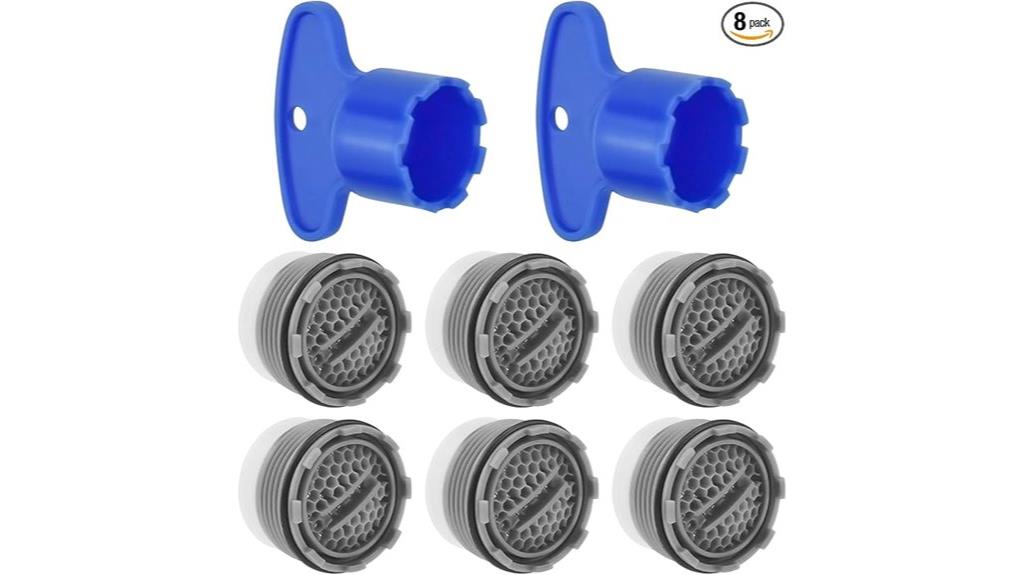 6 piece faucet aerator set