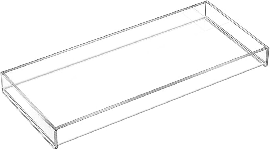 acrylic vanity tray storage