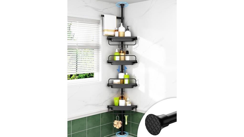 adjustable corner shower caddy