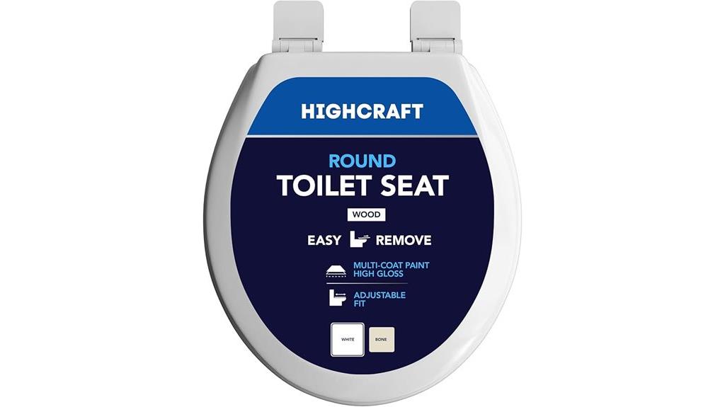 adjustable hinge toilet seat