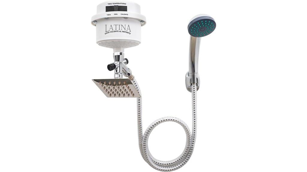 adjustable latina shower heater