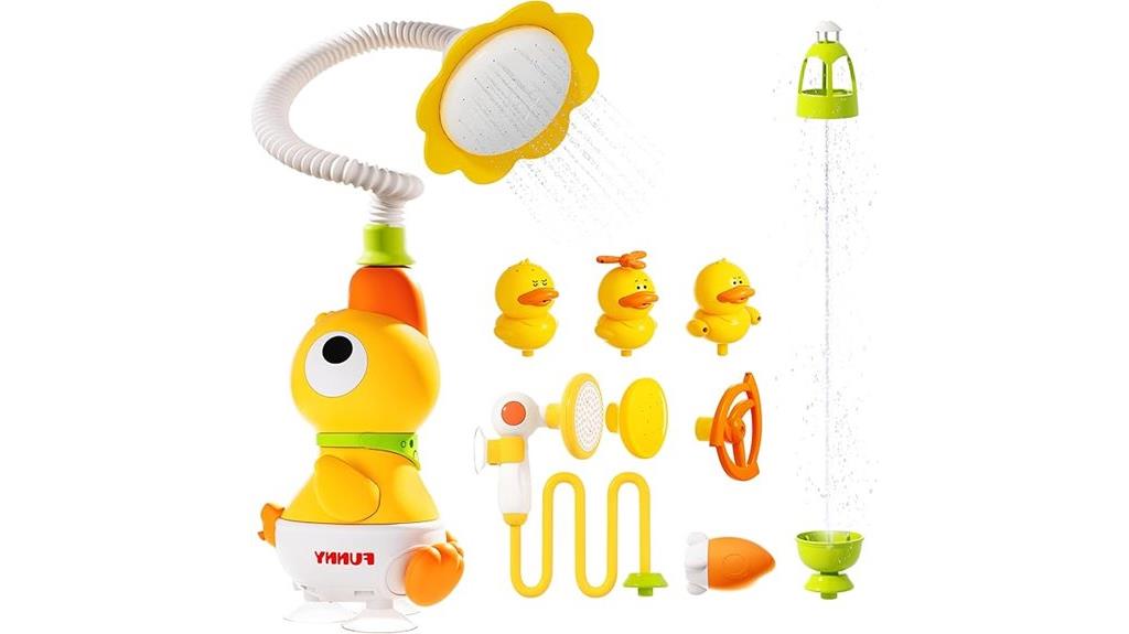 adjustable shower baby toys