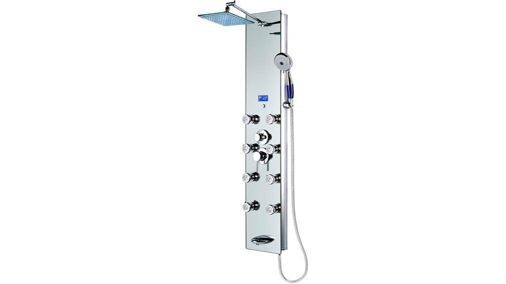 aluminum shower panel tower