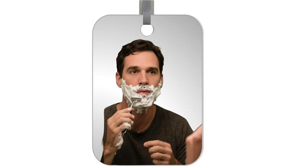 anti fog men s shower mirror