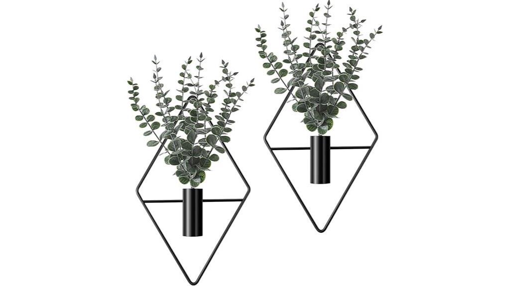 artificial eucalyptus hanging planters