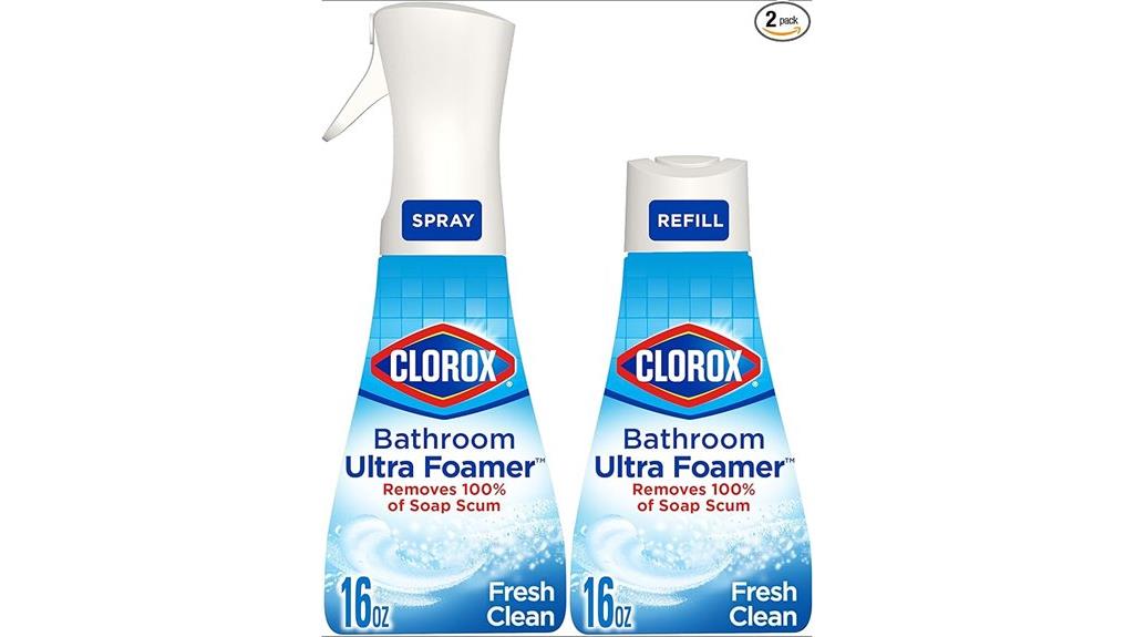 bathroom cleaning foam product