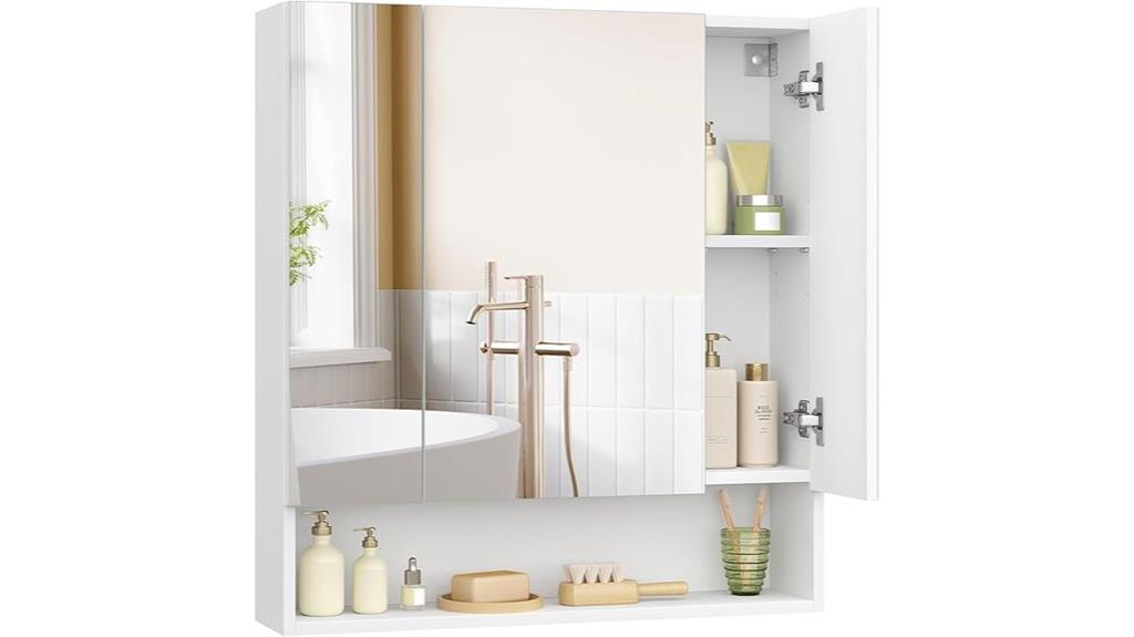 bathroom mirror with storage
