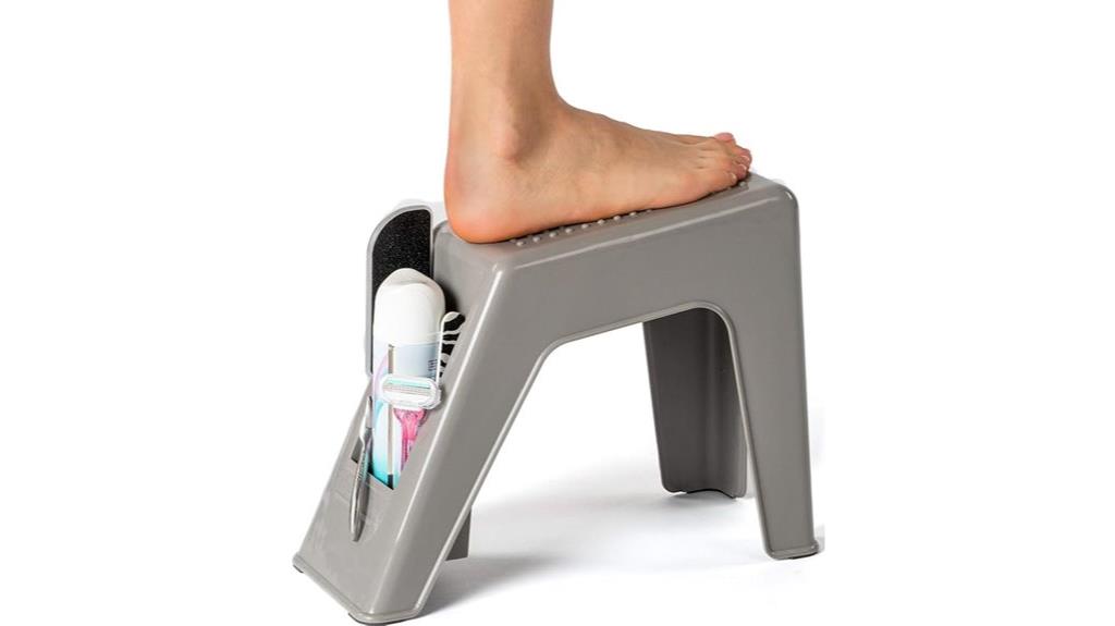 bathroom shower foot rest