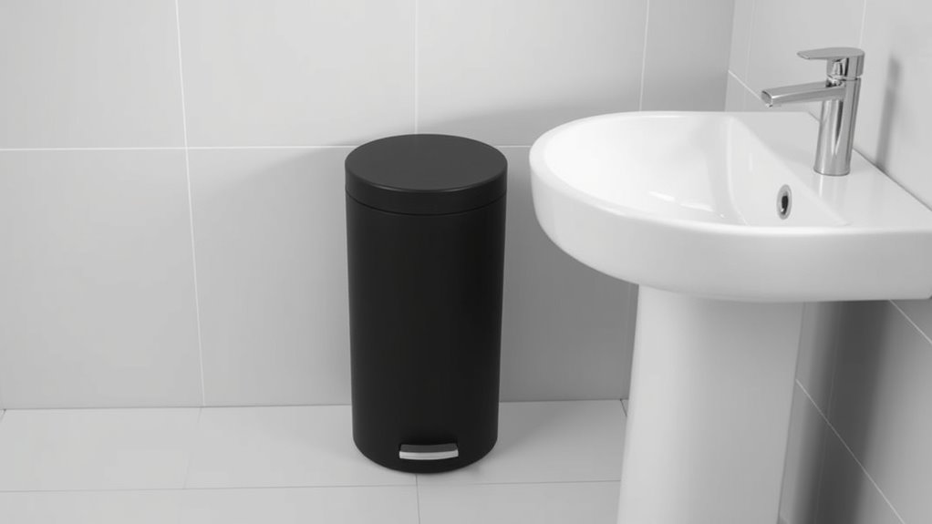 bathroom trash can considerations