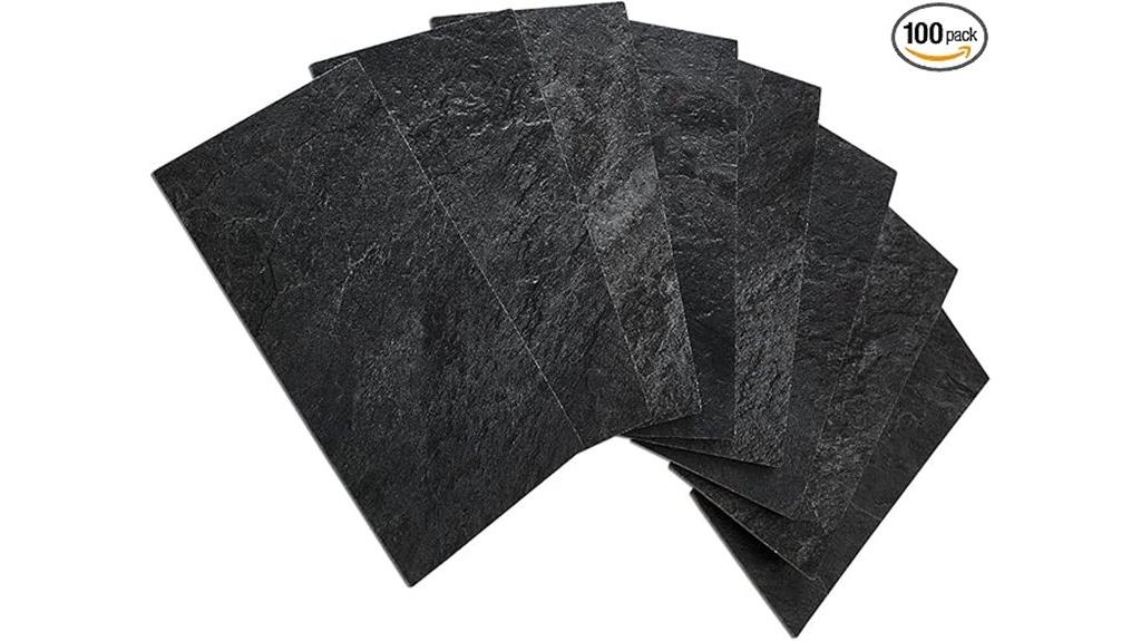 black slate peel and stick tiles