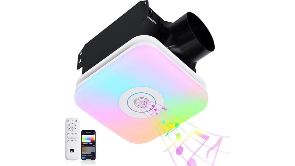 bluetooth speaker bathroom fan