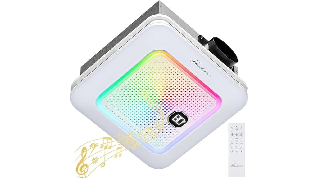 bluetooth speaker light fan
