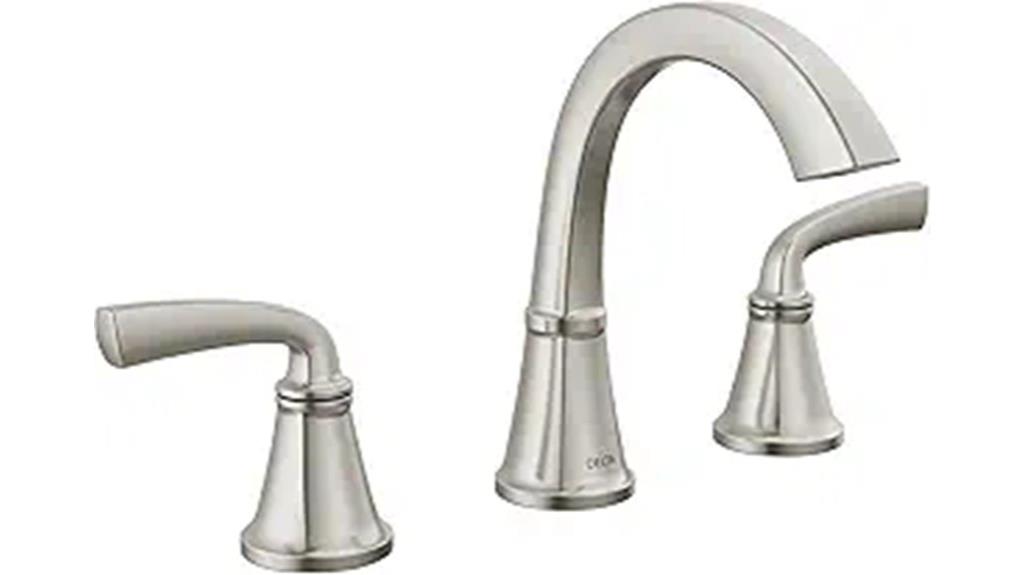 brushed nickel bathroom faucet