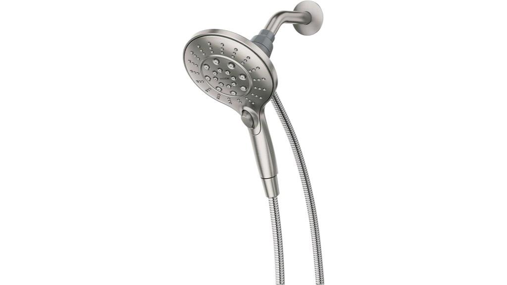 brushed nickel handheld shower