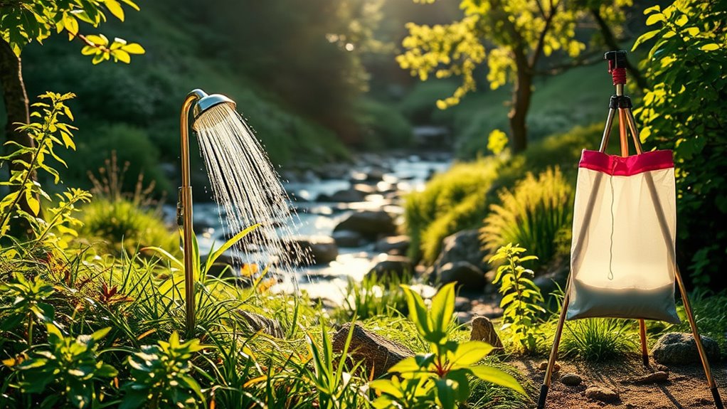 camping shower features comparison