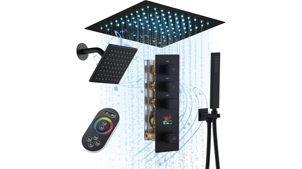 ceiling rain shower system