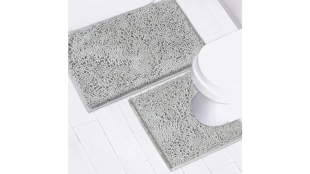 chenille 2 piece bath mat