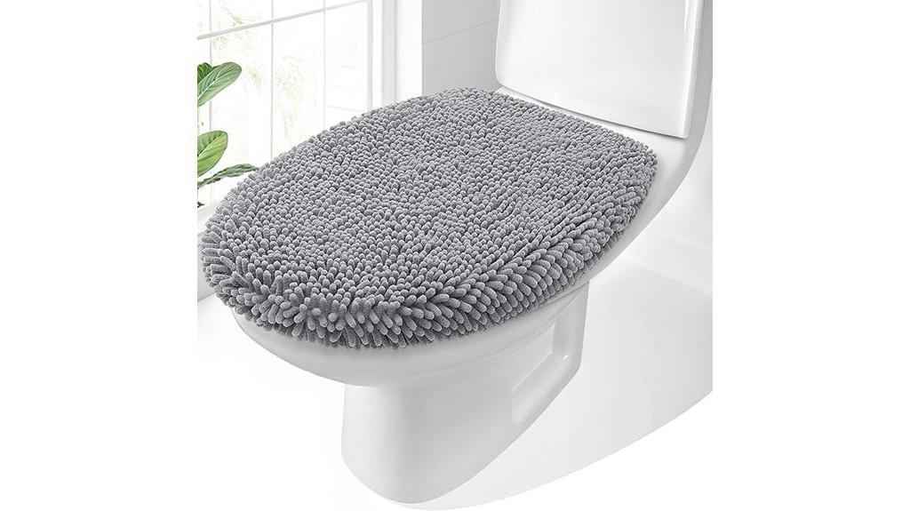 chenille toilet lid cover