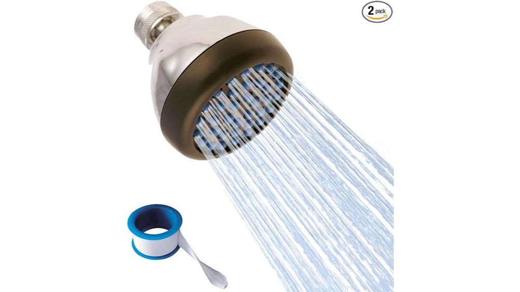 chrome shower head cleaning