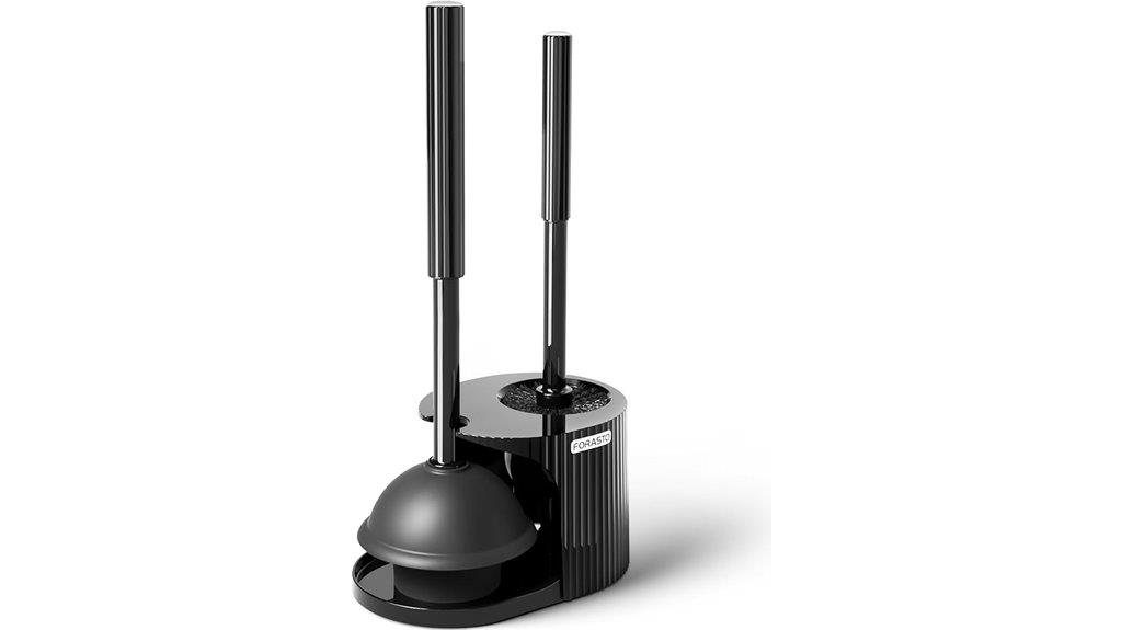 combined toilet cleaning tool