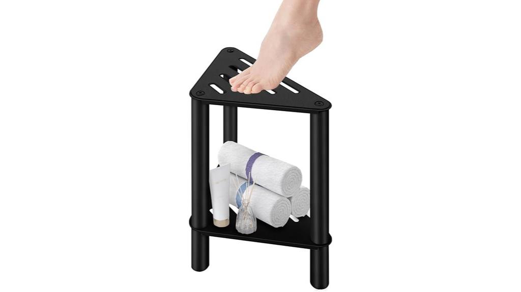 compact shower foot stool