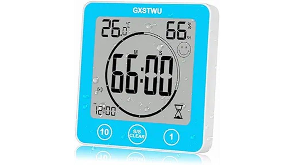 digital shower with timer
