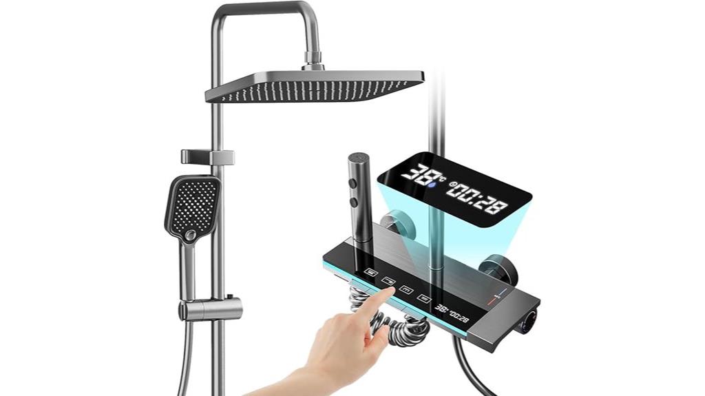 digital thermostatic shower system