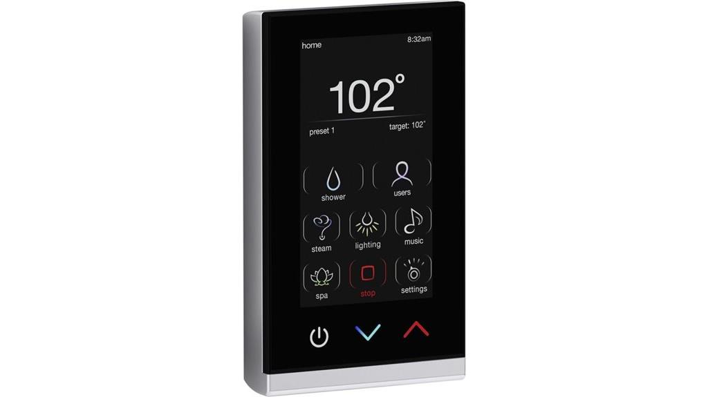 digital touch screen shower