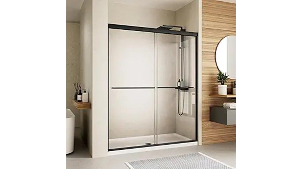 double sliding shower door