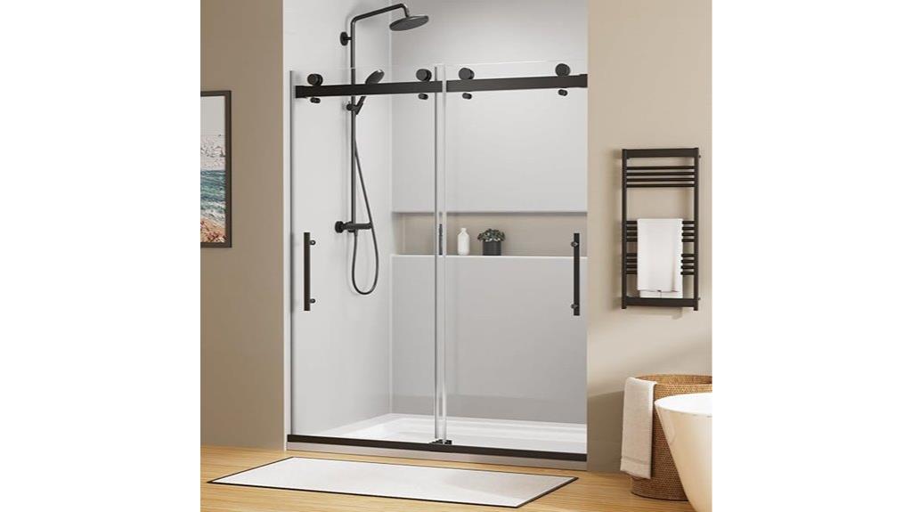 double sliding shower door