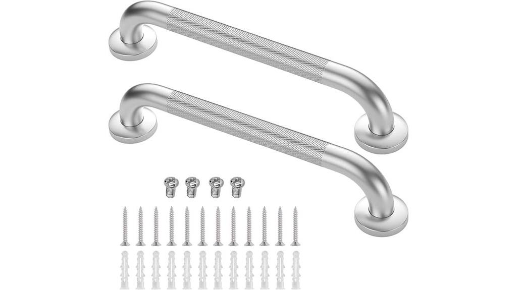 dual 16 inch shower grab bars