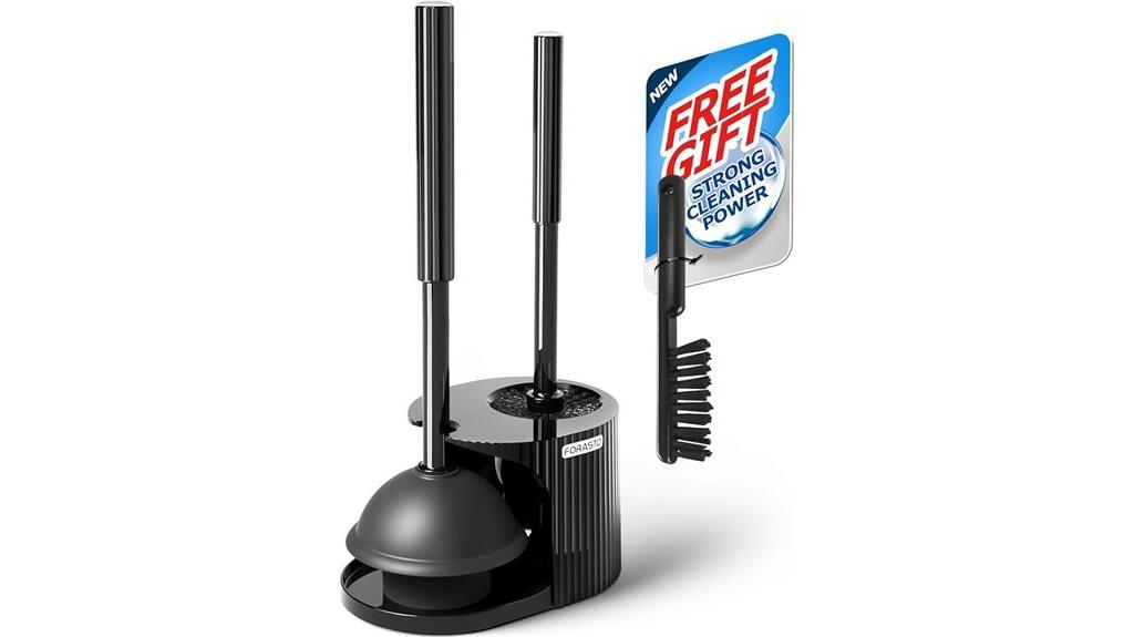 dual function toilet cleaning tool